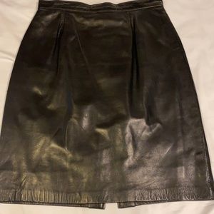 Variazioni leather skirt black, size 7/8